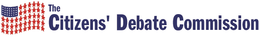 The Citizens' Debate Commission wordmark logo.